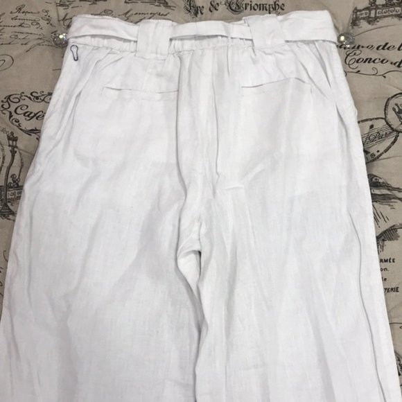 Caslon® New Belted Linen Pants - Picture 6 of 8